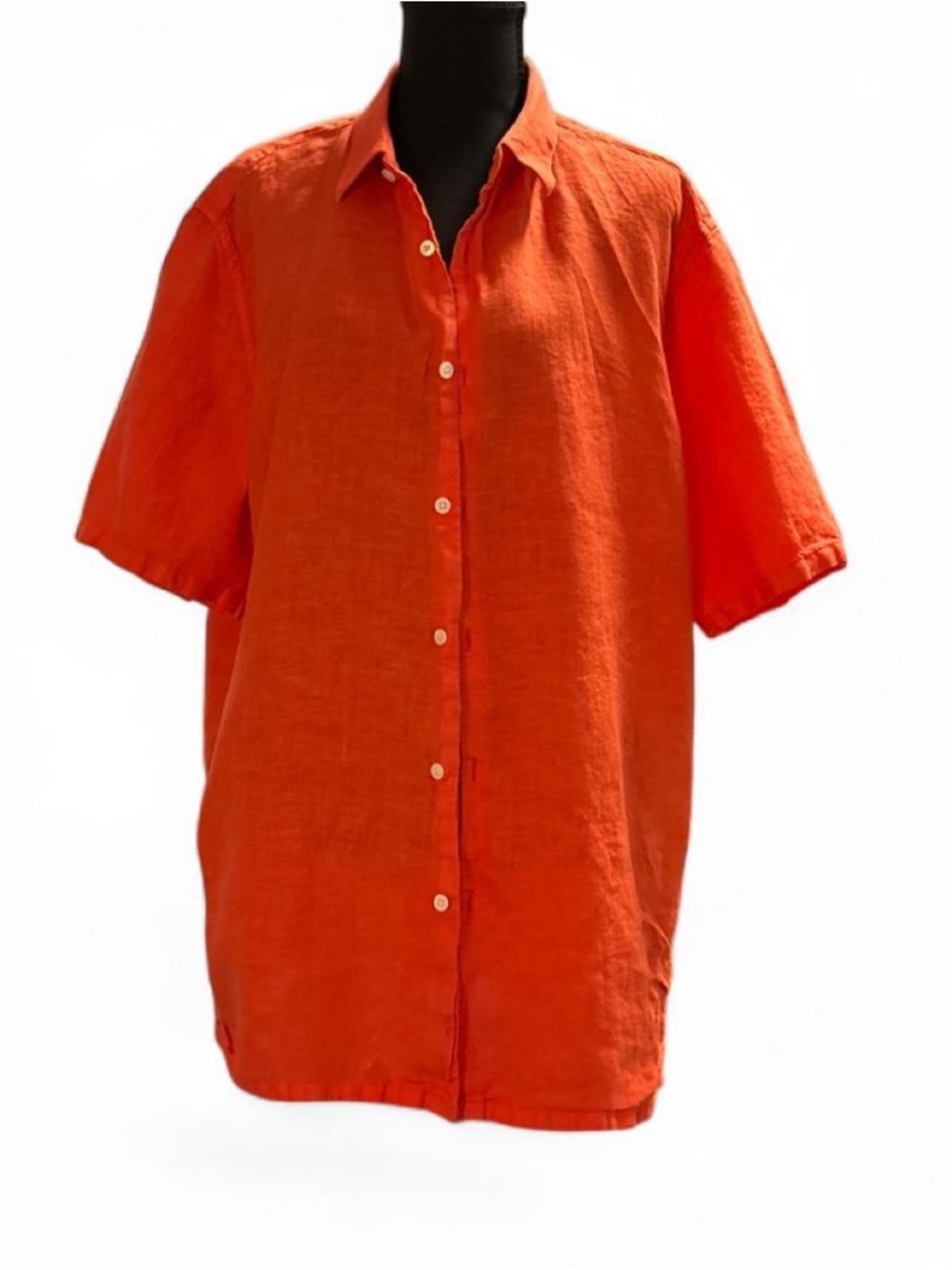 Theory Men's Short-Sleeve Button-Down Shirt - Orange